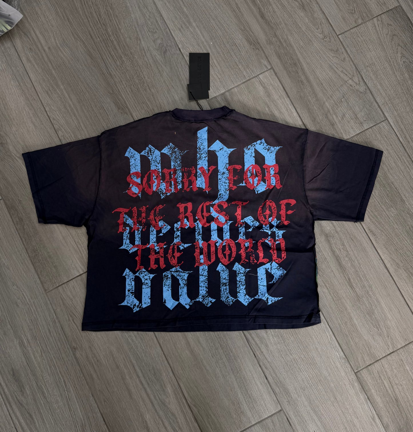 RARE SPACE SORRY FOR THE REST OF THE WORLD BLACK TSHIRT