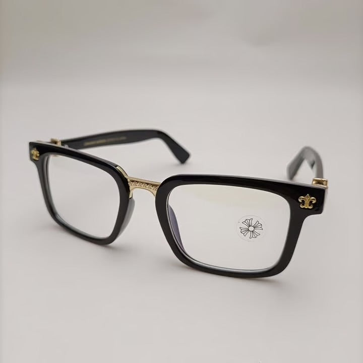 CHROMEHEARTS GLASSES BLACK AND GOLD