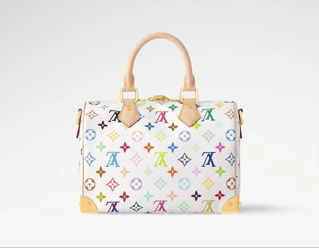 Louis Vuitton x Takashi Murakami Speedy Bandouliere 25 White/Multicolour