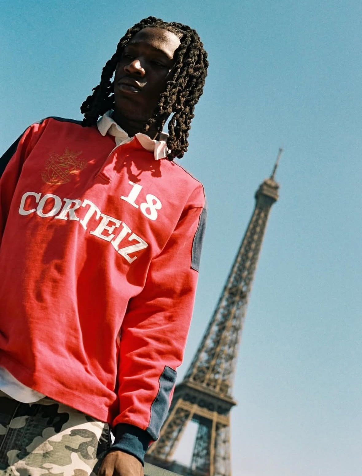 CORTEIZ Paneled Rugby Top Tshirt