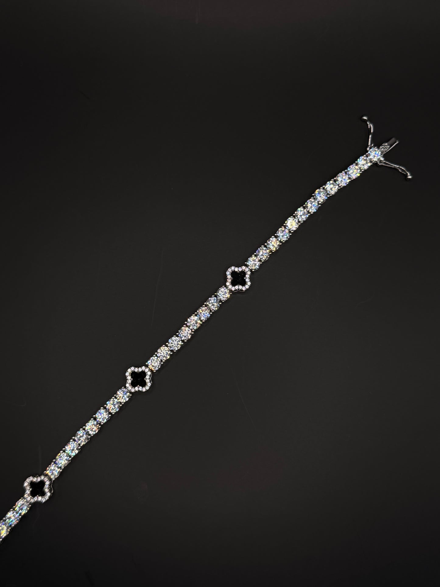 Four Leaf Clover Bracelet Silver