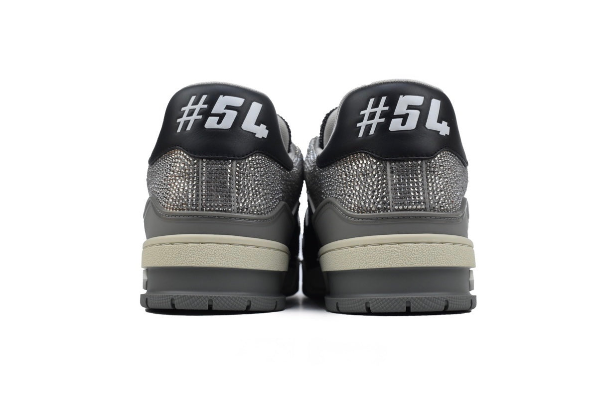 Louis Vuitton Trainer Rhinestone Black/Grey