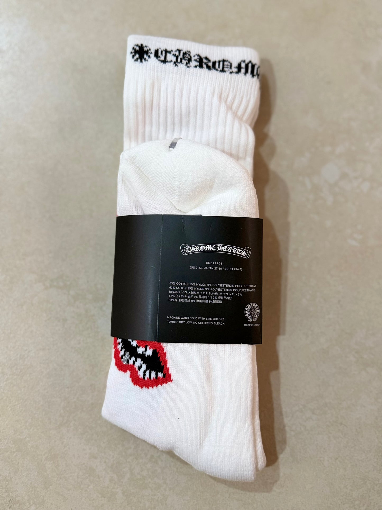 Chrome Hearts "Matty Boy" Lips White/Red