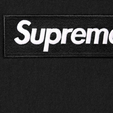 SUPREME HOODIE BLACK BOX LOGO