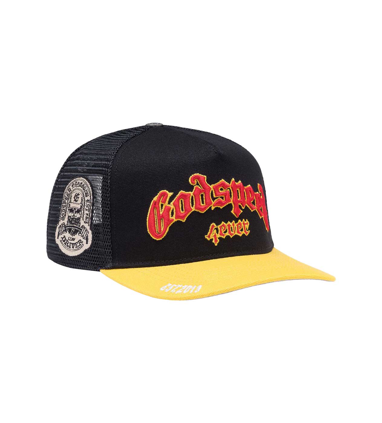 GODSPEED FOREVER TRUCKER HAT BLACK/YELLOW