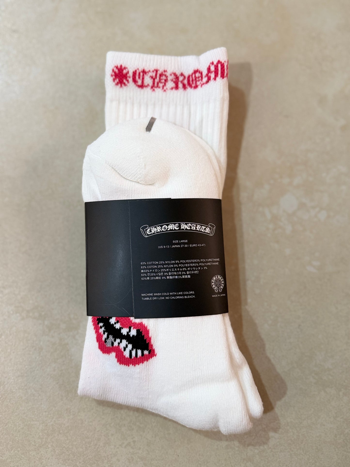 Chrome Hearts "Matty Boy" Lips White/Pink