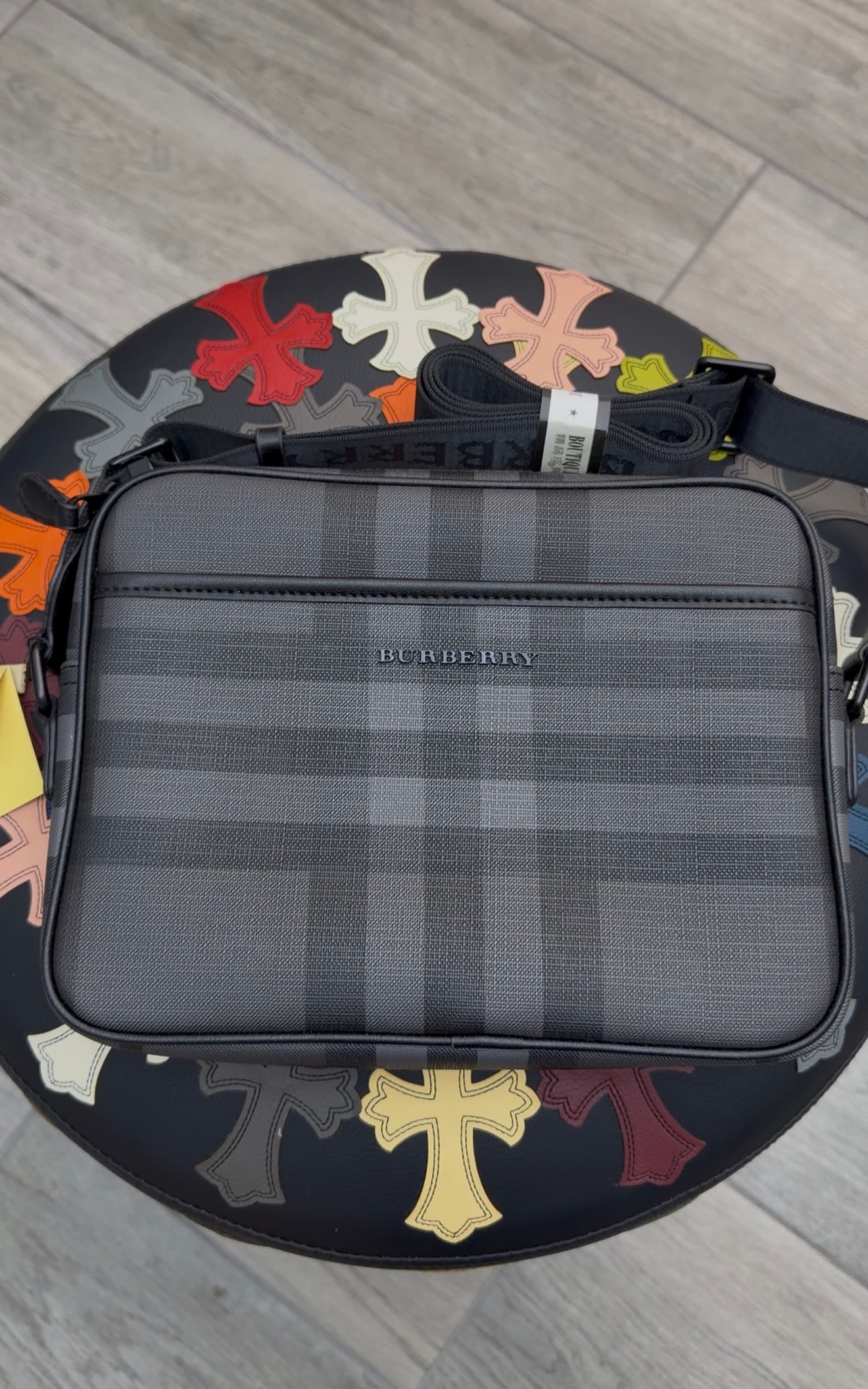 Burberry Muswell check-pattern messenger bag