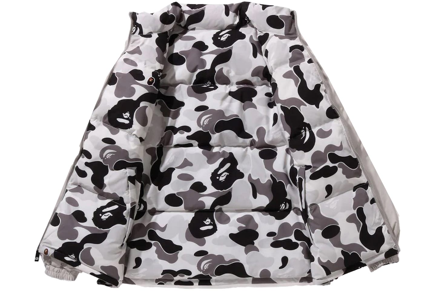 BAPE ABC PUFFER WHITE REVERSIBLE
