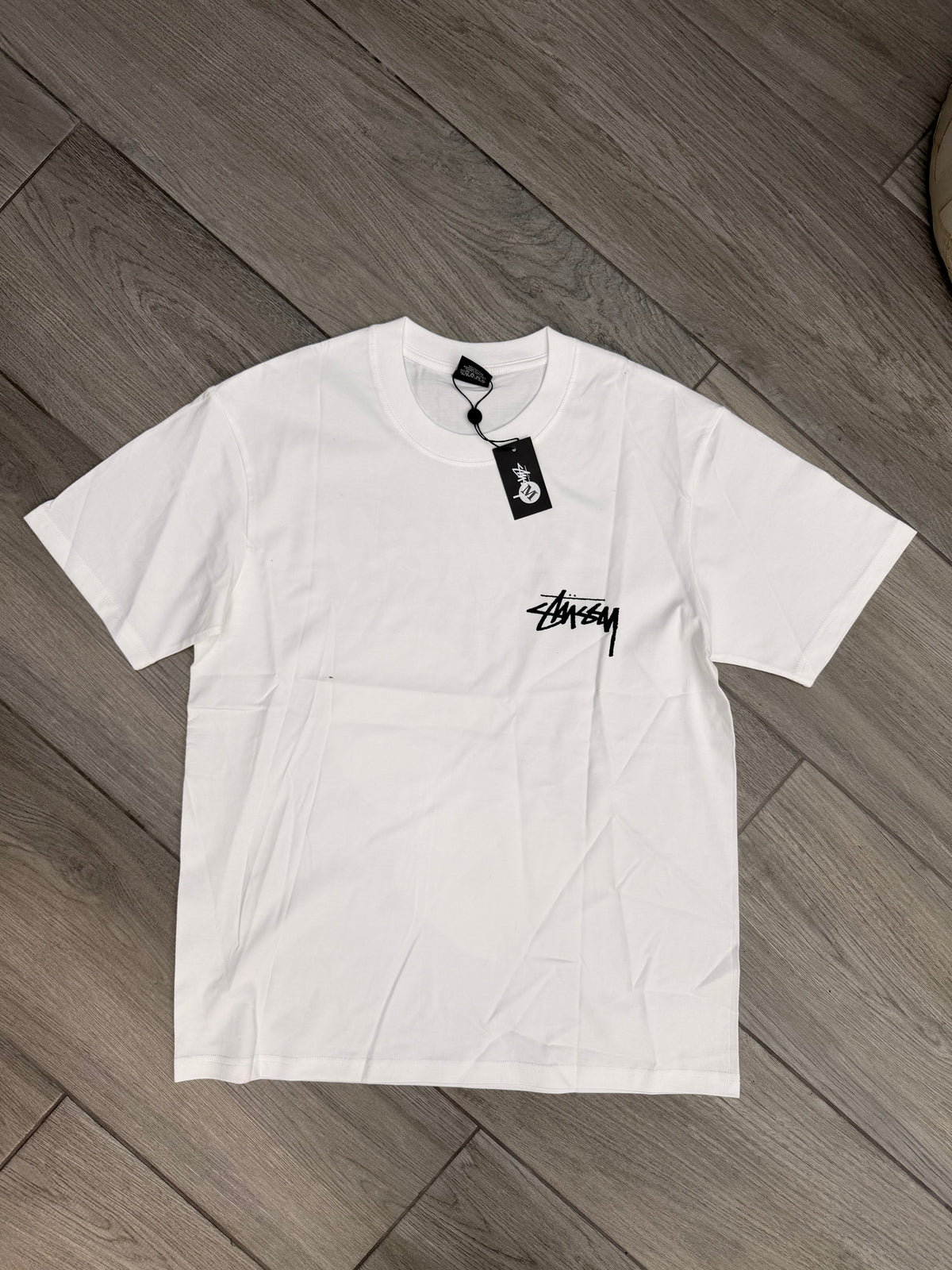 Stussy Fuzzy Dice Tee White