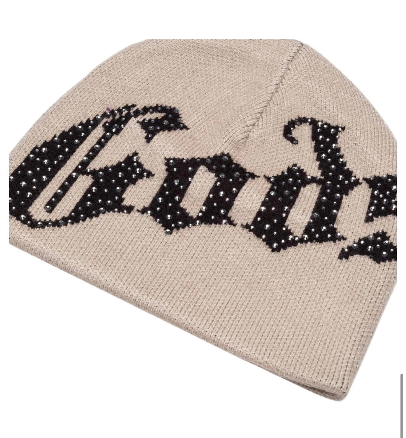 Godspeed OG Logo Studded Beanie 'Black/Cream