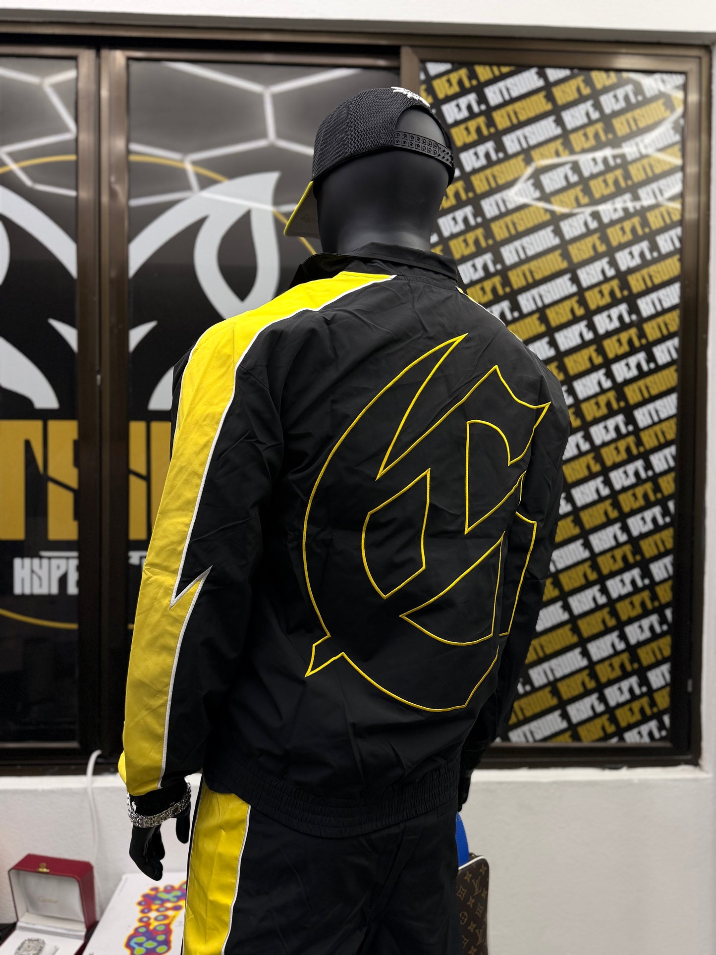 Tracksuit Godspeed black/yellow