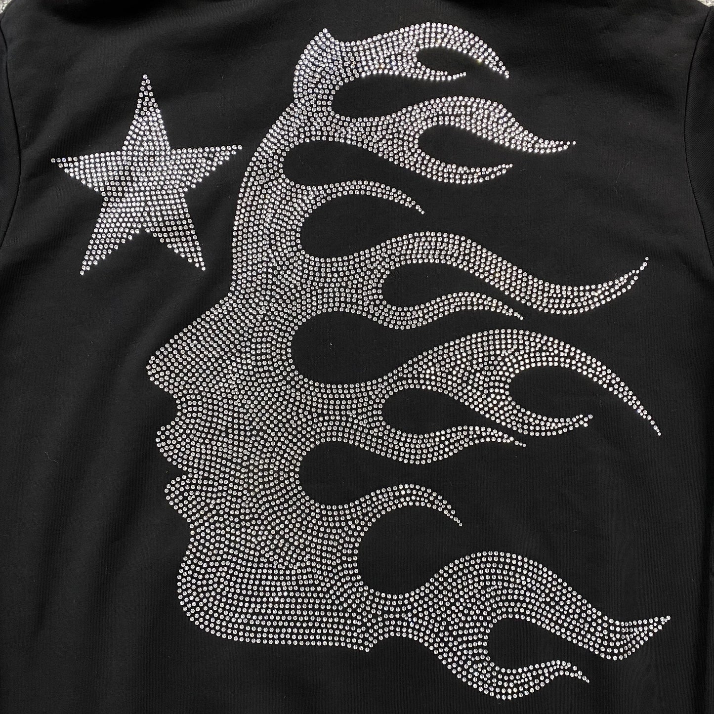HELLSTAR RHINESTONE BIG LOGO CLASSIC HODDIE