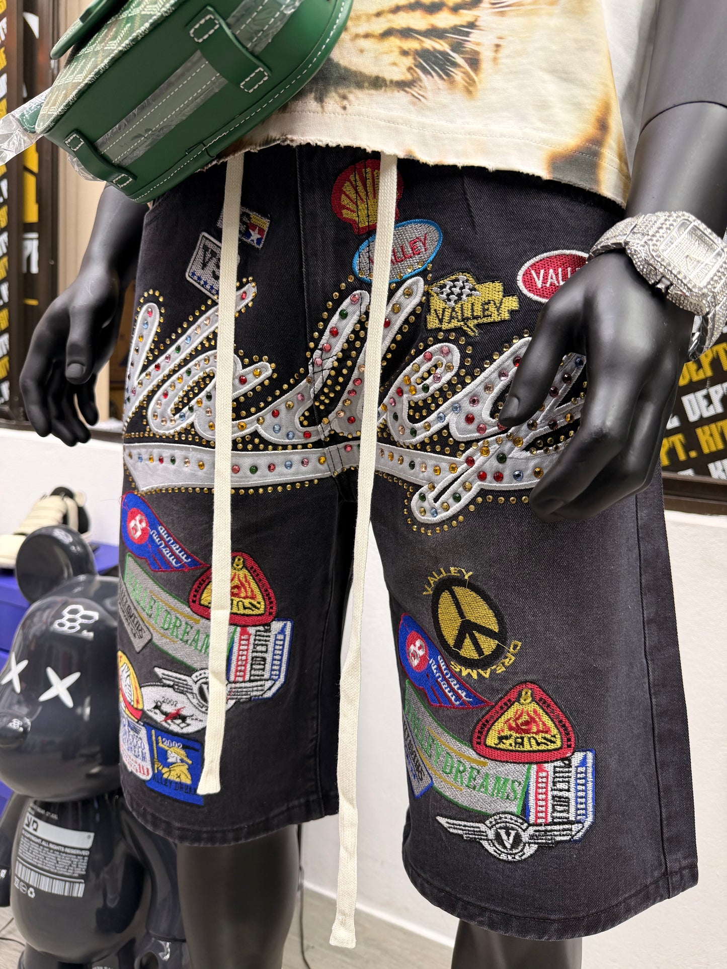 Valley Dreams 1980’s Jorts Black