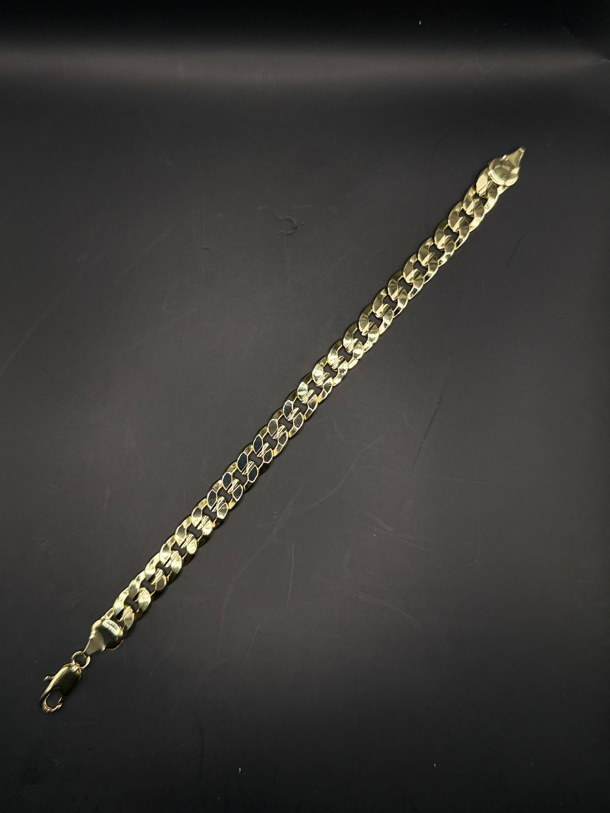 Eslabón Curb pulso oro laminado 14k 10mm (T05)
