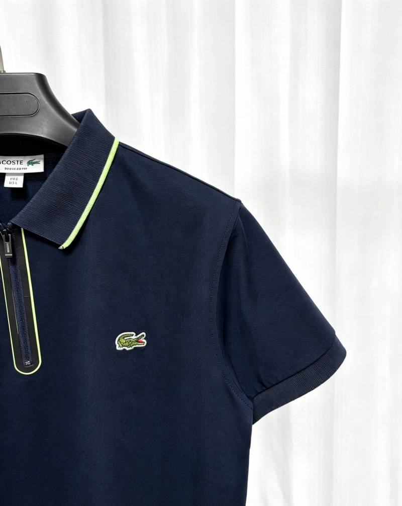 LACOSTE tipo polo zipper azul
