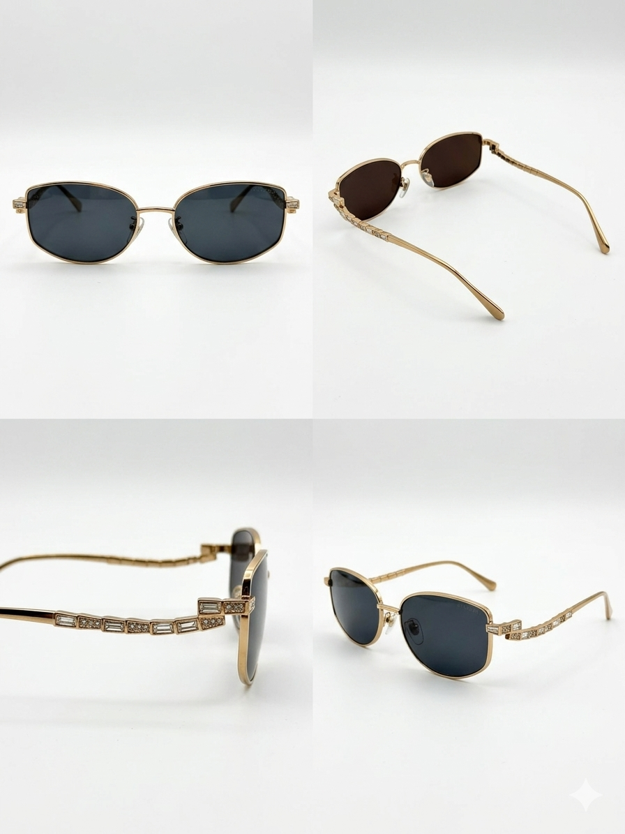 BVLGARI PALE GOLD SUNGLASSES