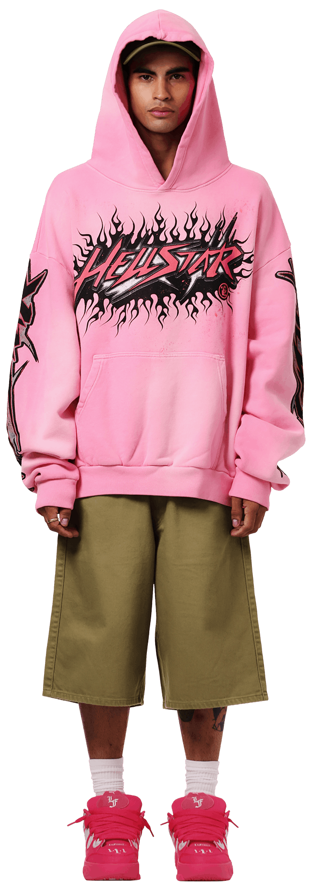 Hellstar Brainwashed Without Brain Hoodie 'Pink'