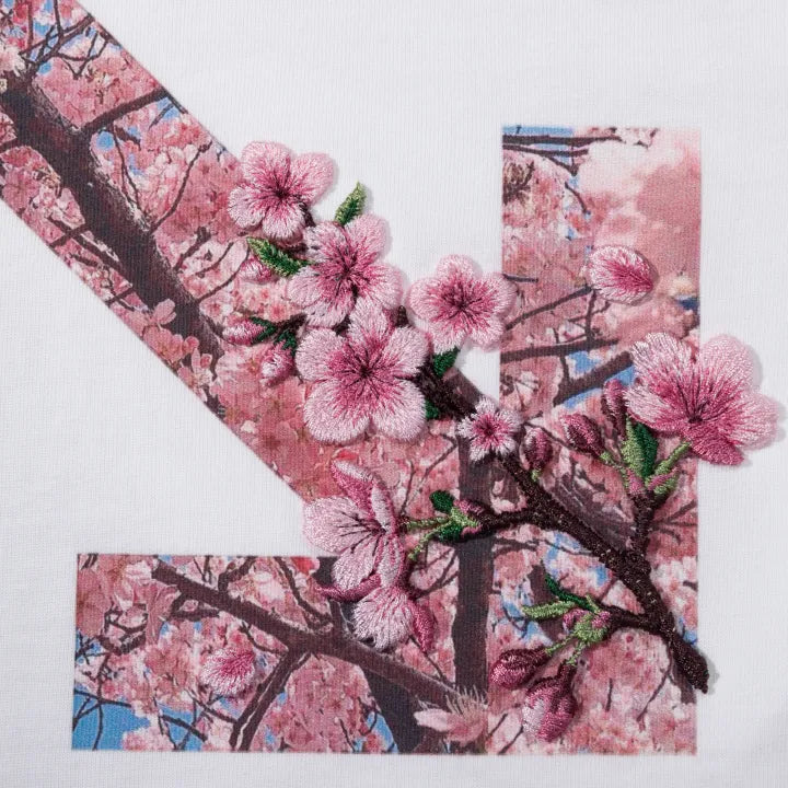 OFF WHITE 26SS RETRO SAKURA White TEE