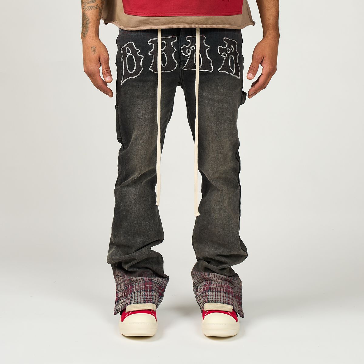 DUAA PATTERN PLAID DENIM ORIGINAL