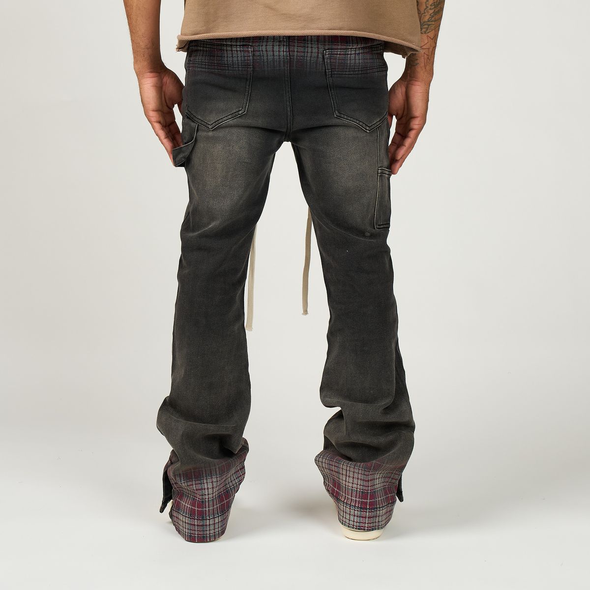 DUAA PATTERN PLAID DENIM ORIGINAL