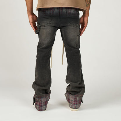 DUAA PATTERN PLAID DENIM ORIGINAL