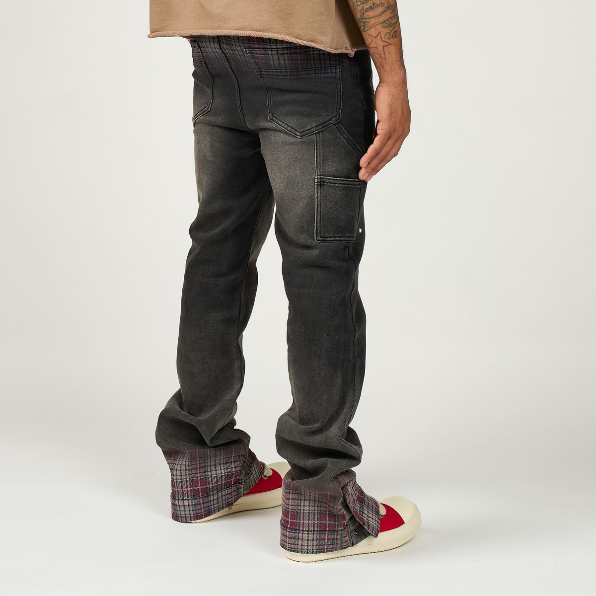 DUAA PATTERN PLAID DENIM ORIGINAL