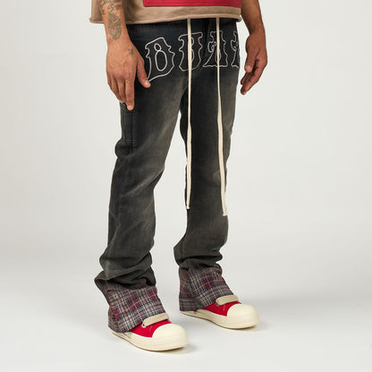 DUAA PATTERN PLAID DENIM ORIGINAL