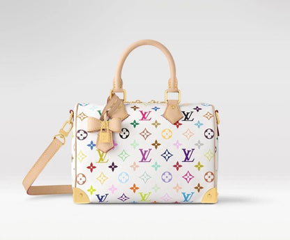 Louis Vuitton x Takashi Murakami Speedy Bandouliere 25 White/Multicolour