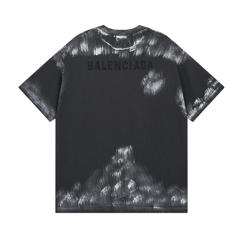 BALENCIAGA DISTRESSED GRAPHIC TEE
