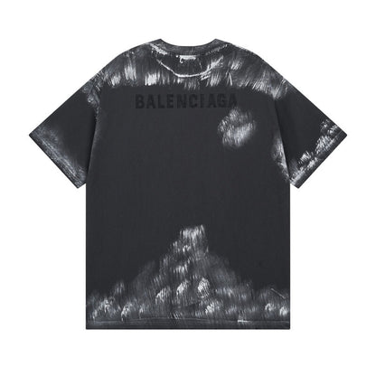 BALENCIAGA DISTRESSED GRAPHIC TEE