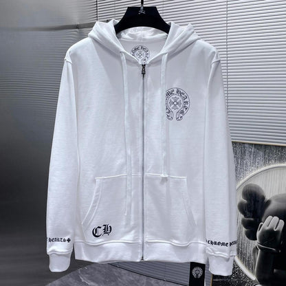 CHROMEHEARTS HORSE SHOE LOS AMGELES HOODIE WHITE