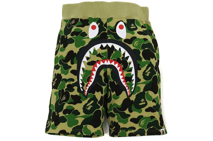 Bape ABC CAMO SHARK SWEAT SHORTS MENS green