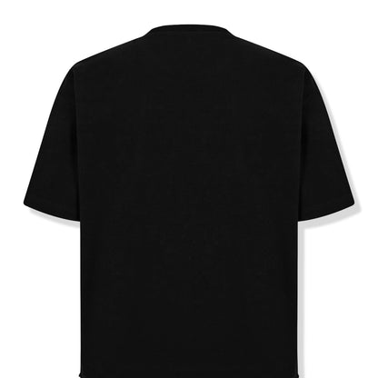Prada Chenille logo black Tshirt