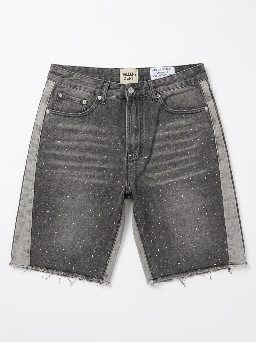 GALLERY DEPT SHORT GREY RHINESTONE 699