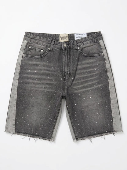 GALLERY DEPT SHORT GREY RHINESTONE 699
