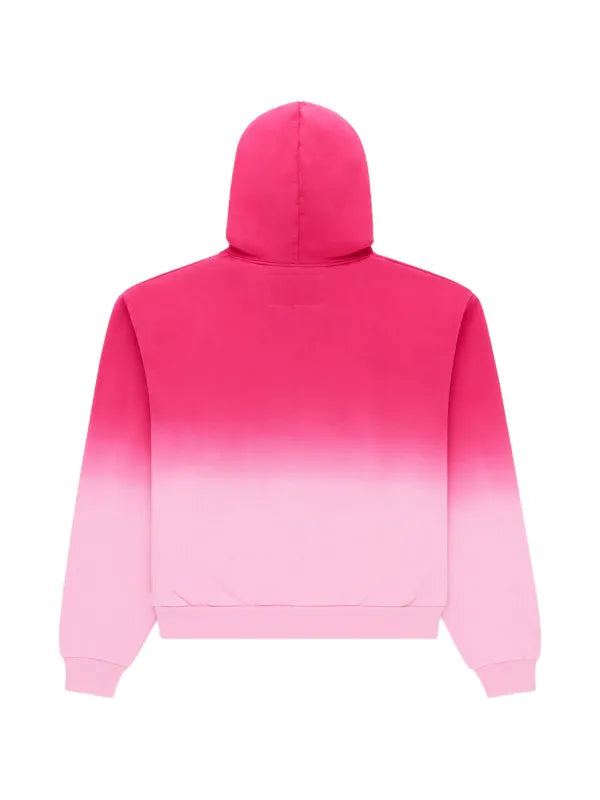 Spider ombre-effect hoodie Pink