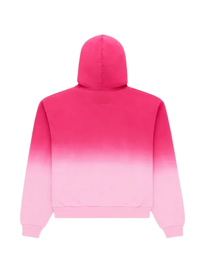 Spider ombre-effect hoodie Pink