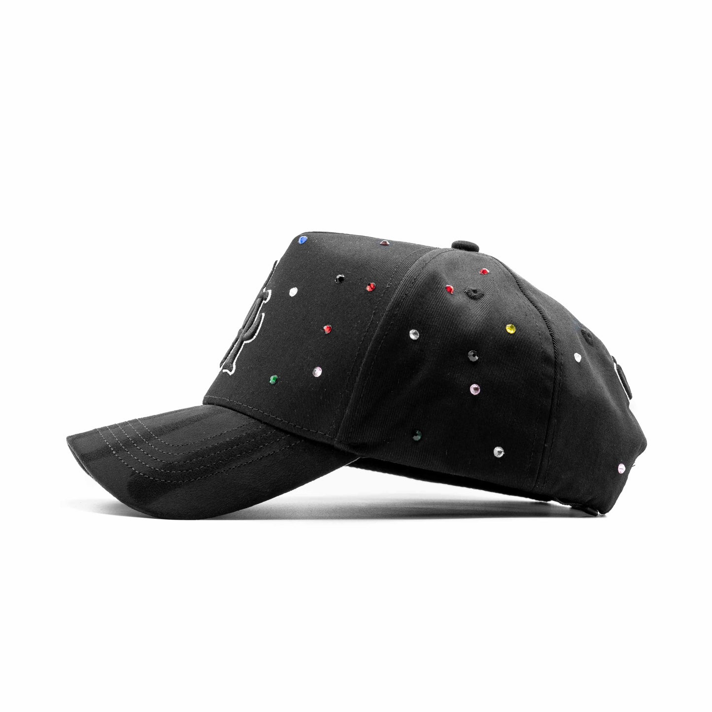 DANDY HATS "LA" BLACK RAINBOW CRYSTALS