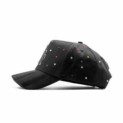 DANDY HATS "LA" BLACK RAINBOW CRYSTALS