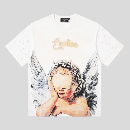 Mixed Emotion Angel White