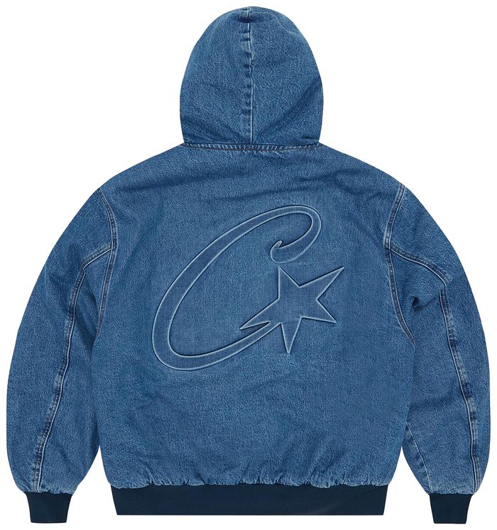 Corteiz CRTZ Embossed C-Star Denim Work Jacket 'Blue'