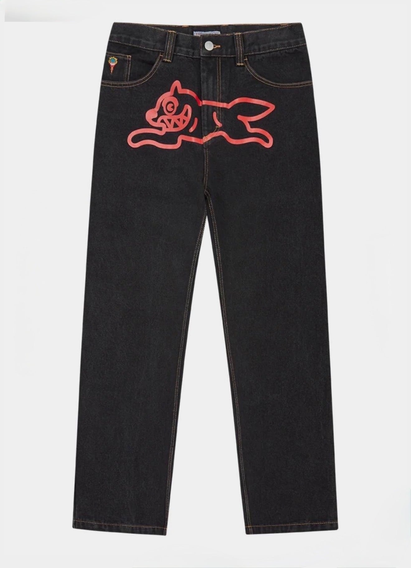 ICECREAM Running Dog Double Scoop Jeans Black