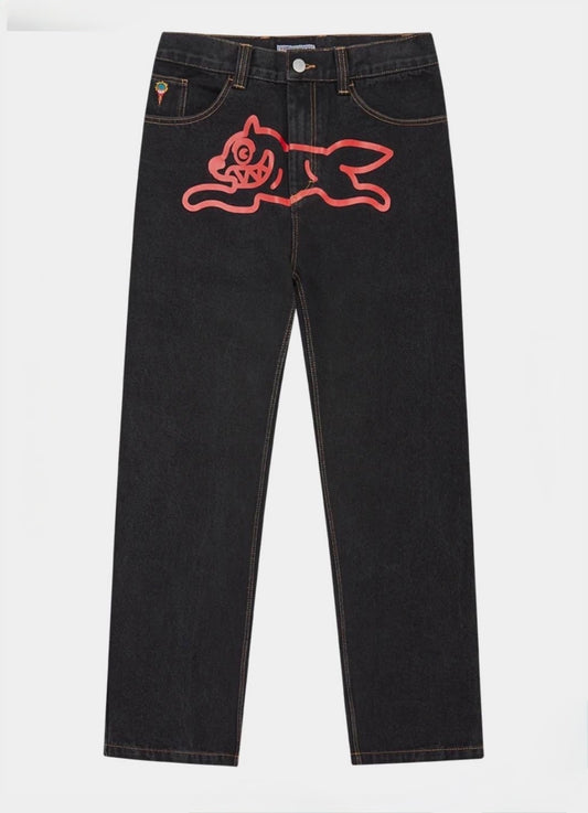 ICECREAM Running Dog Double Scoop Jeans Black