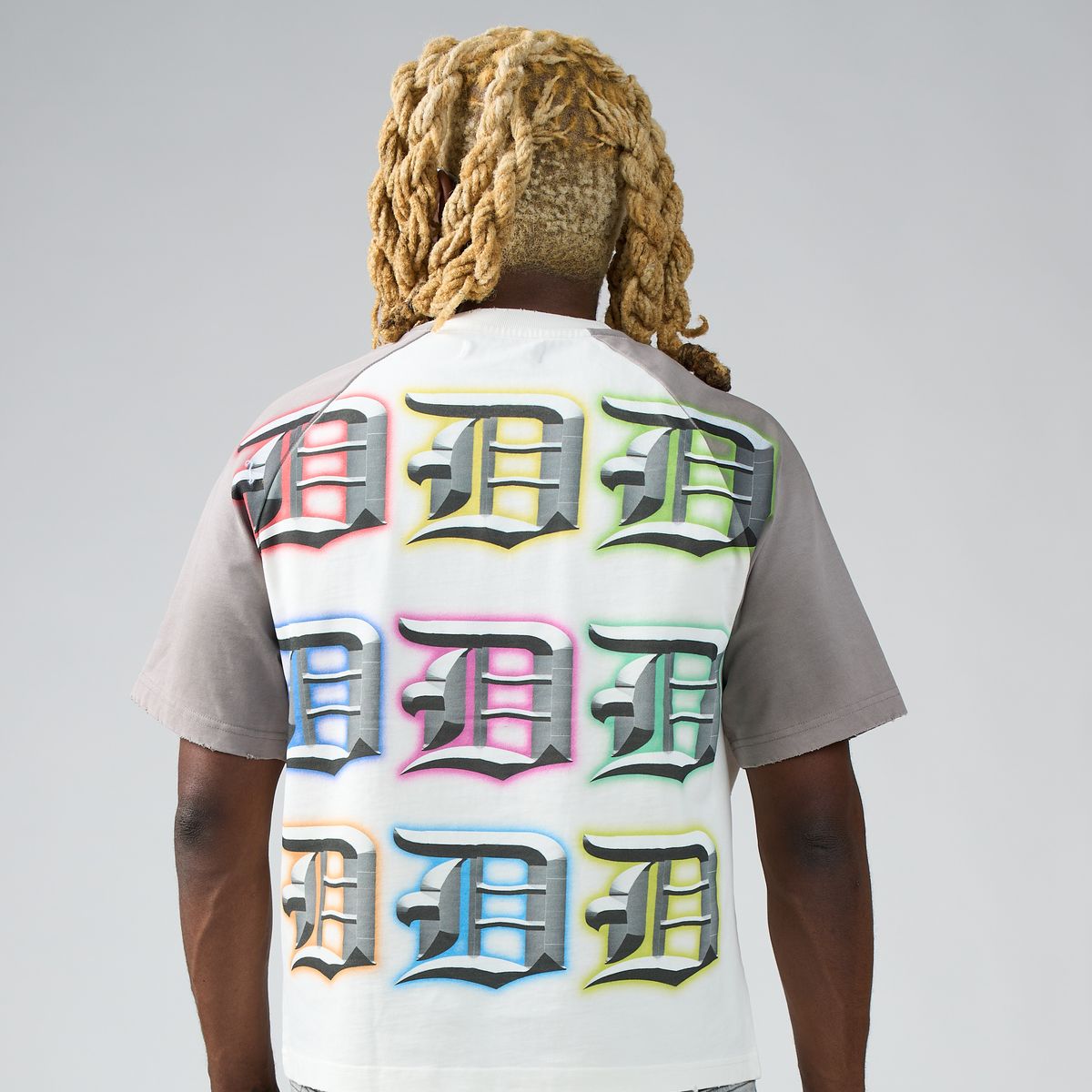 DUAA GRID WHITE TSHIRT