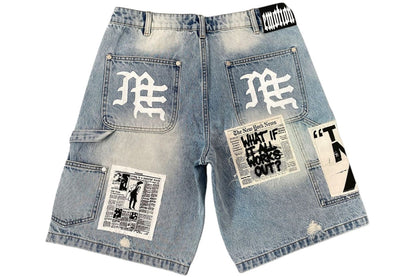 Mixed Emotions AI Denim Shorts