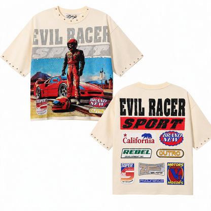 BKYS EVIL RACER SPORT CREAM TSHIRT