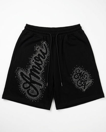 Amiri Short Rhinestone black