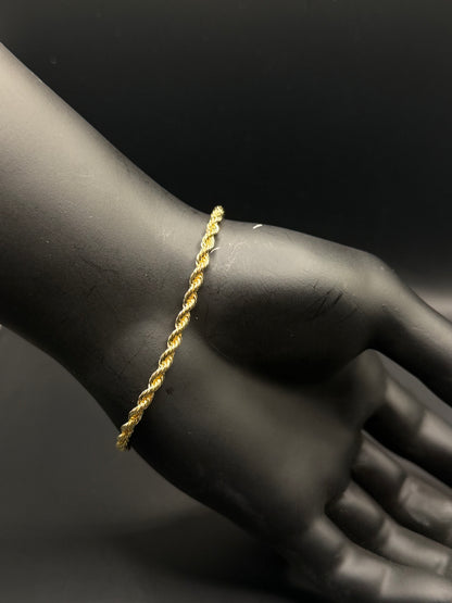 Pulso cordón oro laminado 14k (T09)