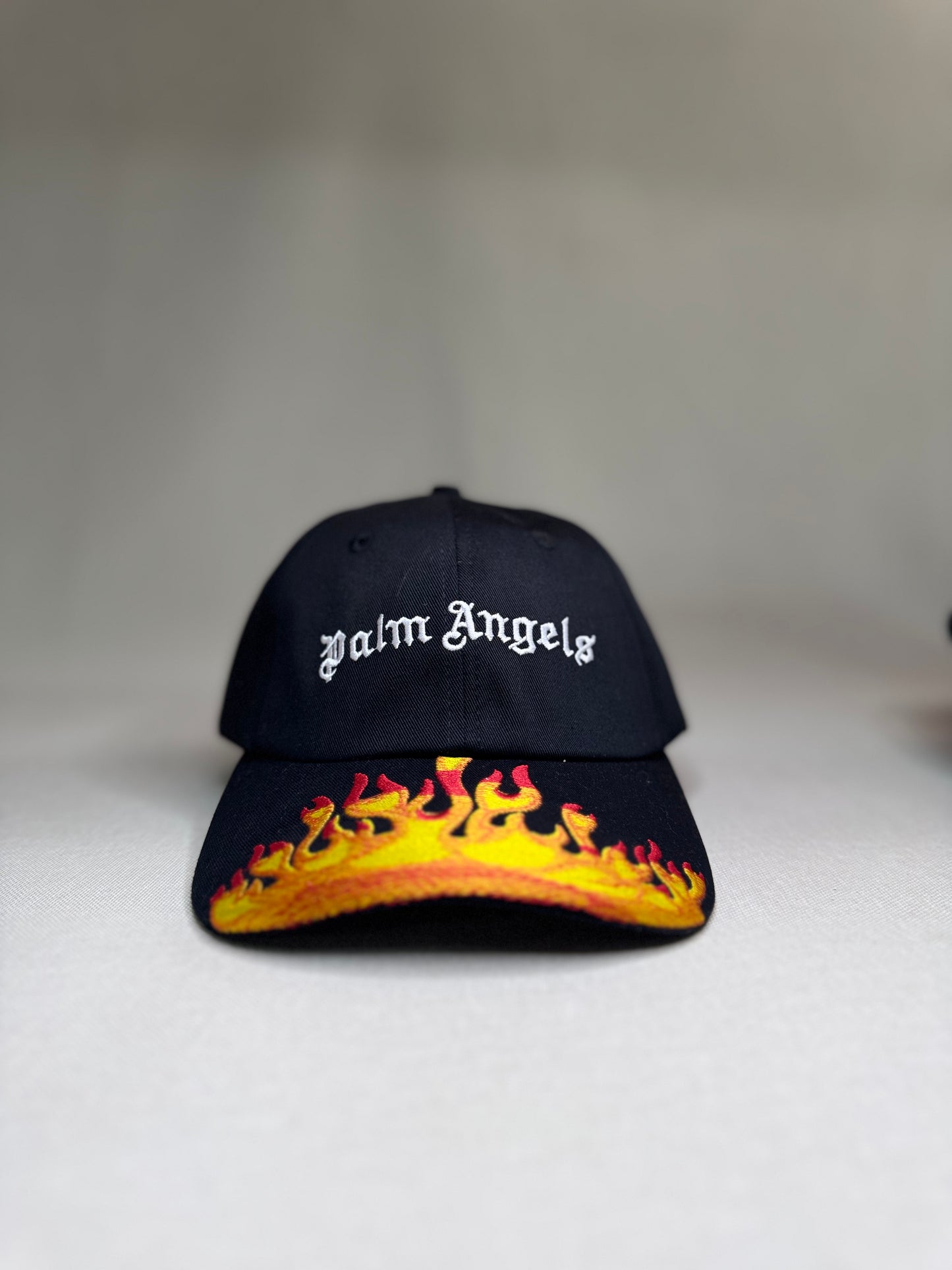 PALM ANGELS FIRE BLACK HAT
