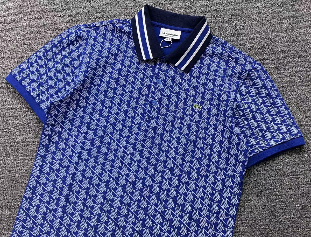 LACOSTE tipo polo monogram azul